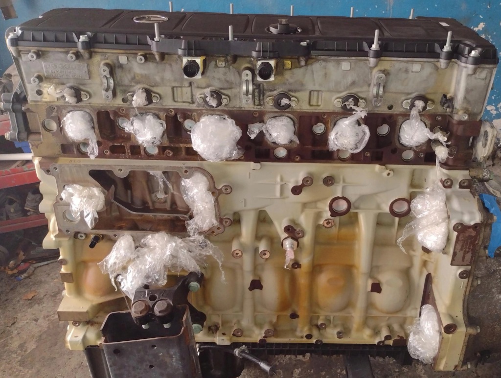 фото №1, Antos 10,7 l двигун блок головка 260kw om470