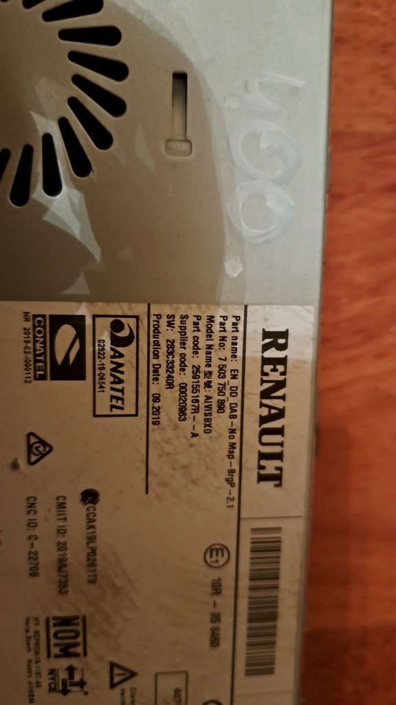 фото №3, Радіо renault clio v 259155167r