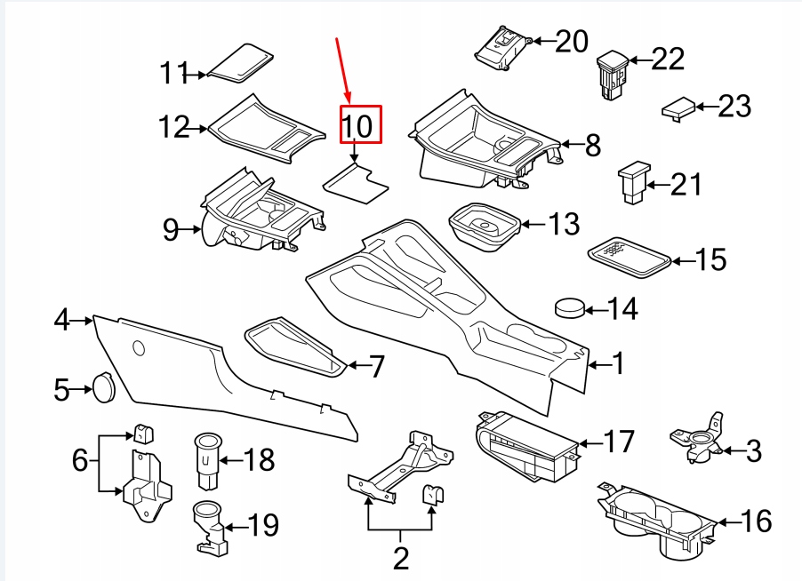 фото №9, Vw golf vi 5k mk6 передняя часть console mat 1k0863330a9b9