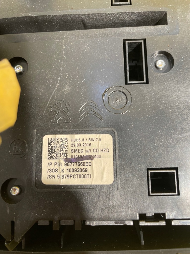 фото №8, Peugeot 308 ii - панель управление радио 96777660zd