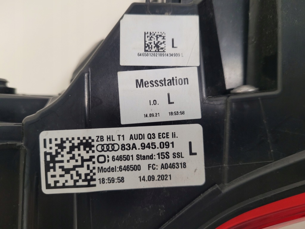 Audi q3 83a фара led левая задний  задняя 83a945091 Киев