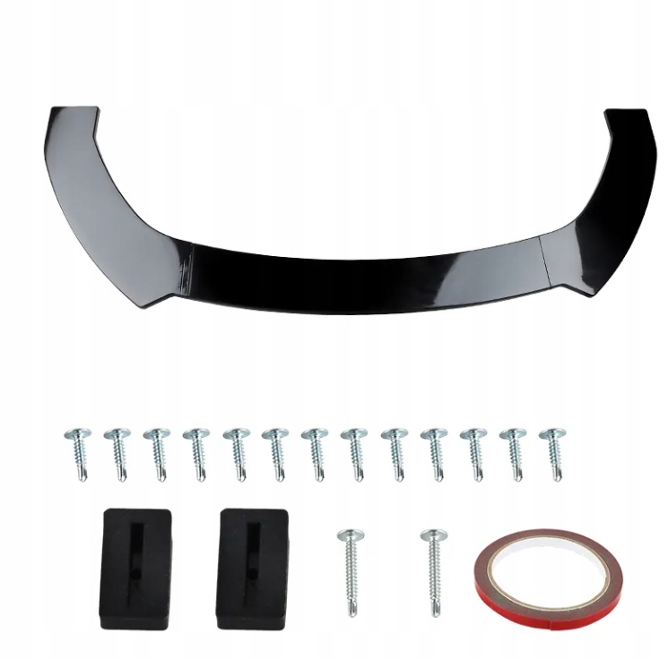 фото №7, Спліттер універсальний чорний блиск super bmw audi vw