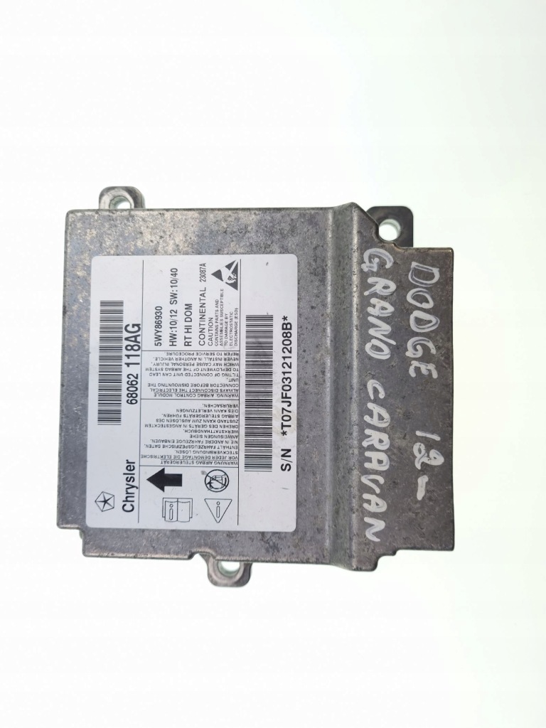 фото №1, Dodge grand caravan 2011 блок управления / модуль подушка безопасности