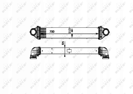 Интеркулер mercedes w169 w245 a b-klasa cdi nrf с Разборки