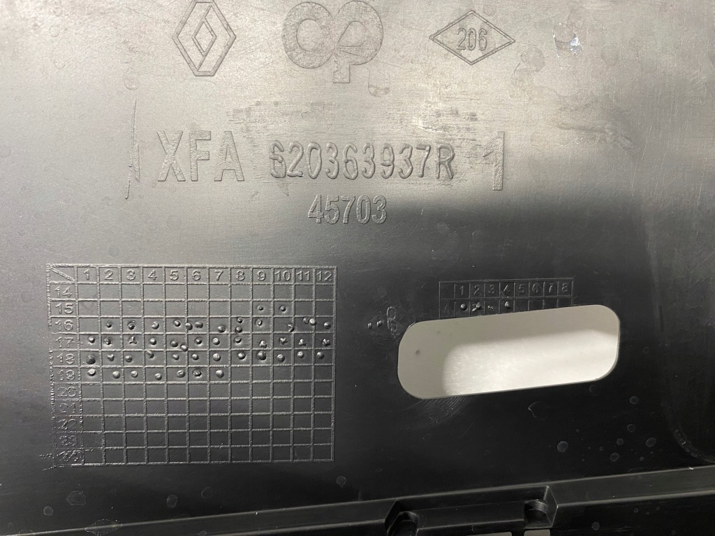 фото №7, Каркас підсилювач бампера решітка радіатора решітка радіатора renault scenic 4 iv 2016-