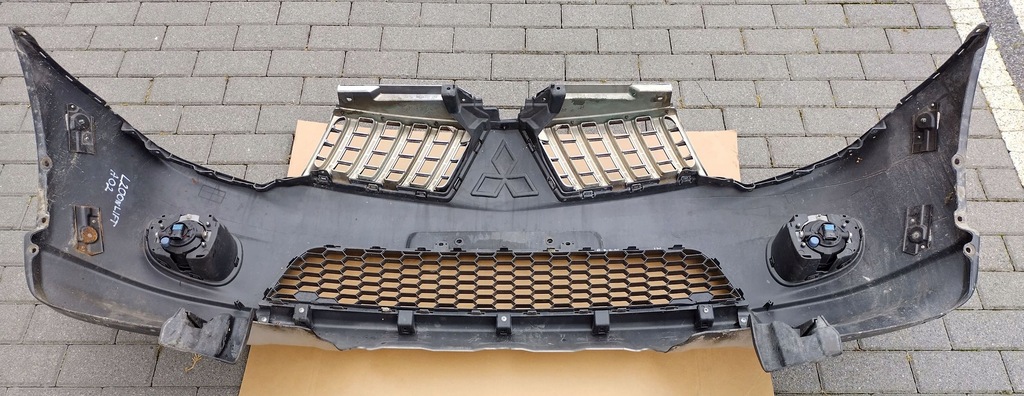 фото №8, Mitsubishi l200 4 iv lift 10-15 бампер передний kompletny лак a02