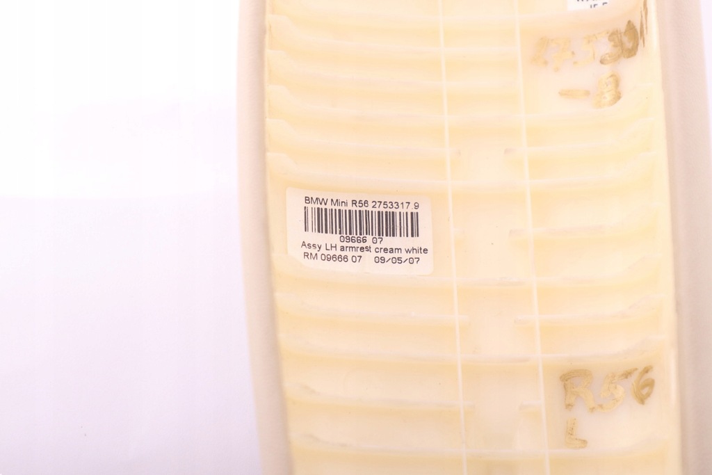 фото №11, Mini r56 r57 підлокітник обшивка лівий перед cream white
