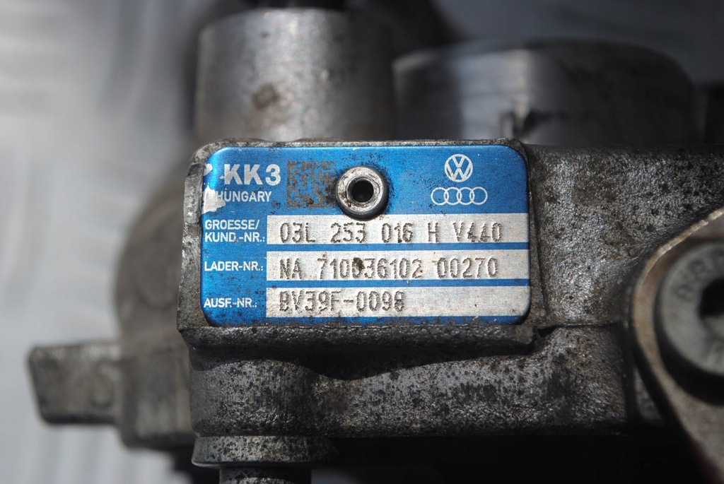 фото №8, Турбина турбонагнетатель 03l253016h 1.6 tdi vw skoda