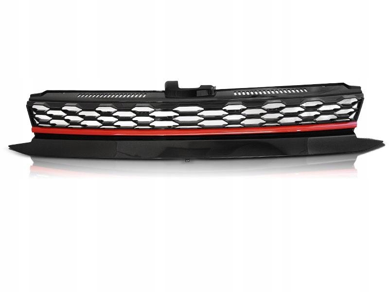 фото №2, Решітка радіатора vw golf 7 17- gti style red