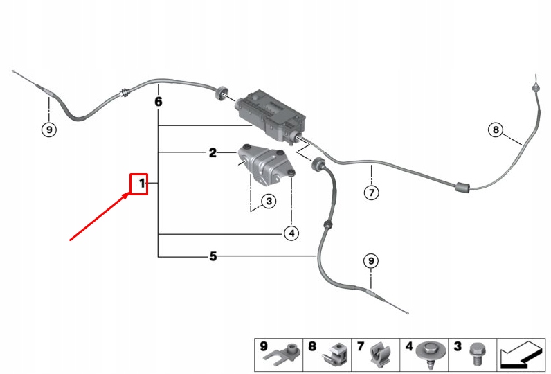 фото №2, Bmw x6 f16 rear паркувальний brake actuator 34436874220