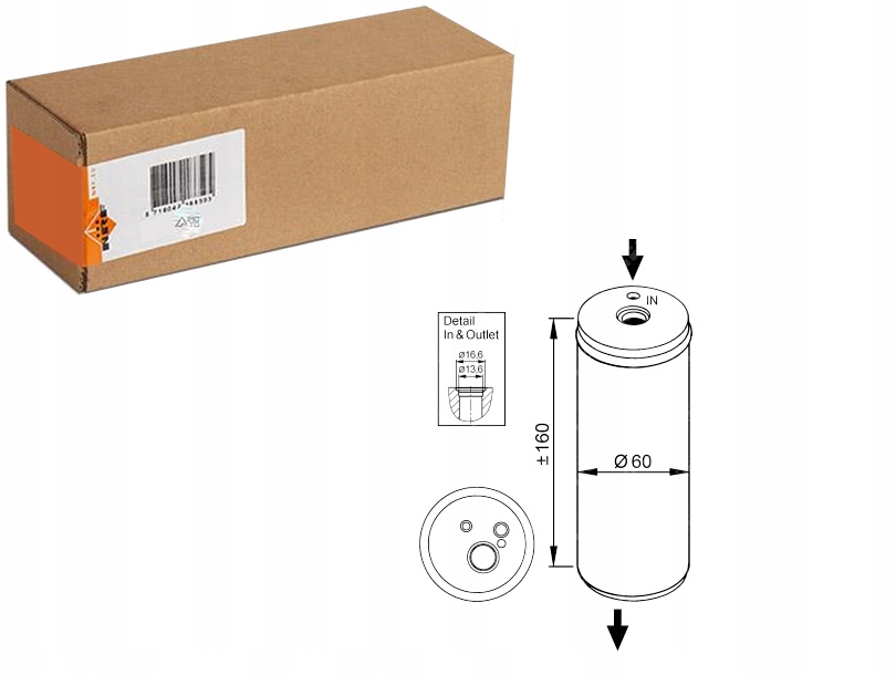 фото №1, Осушувач кондиціонера seat leon toledo ii vw bora bora i golf iv arl
