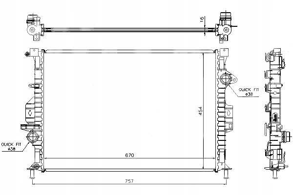 фото №1, Ford c-max 11- 1.6 150km радиатор wody