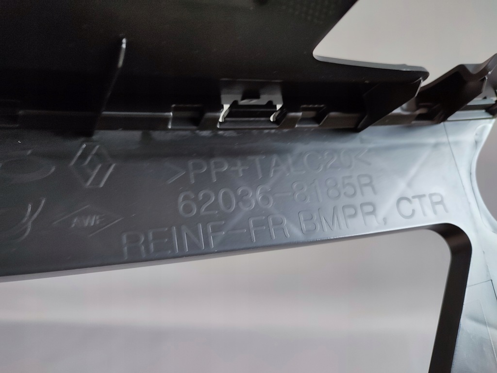 фото №12, Renault koleos ii lift бампер передній решітка радіатора підсилювач новий оригінал