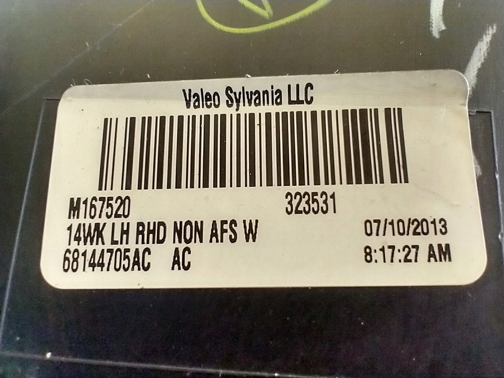 фото №15, Jeep grand cherokee wk2 лампа ксенон левая перед комплектная 68144705ac anglik