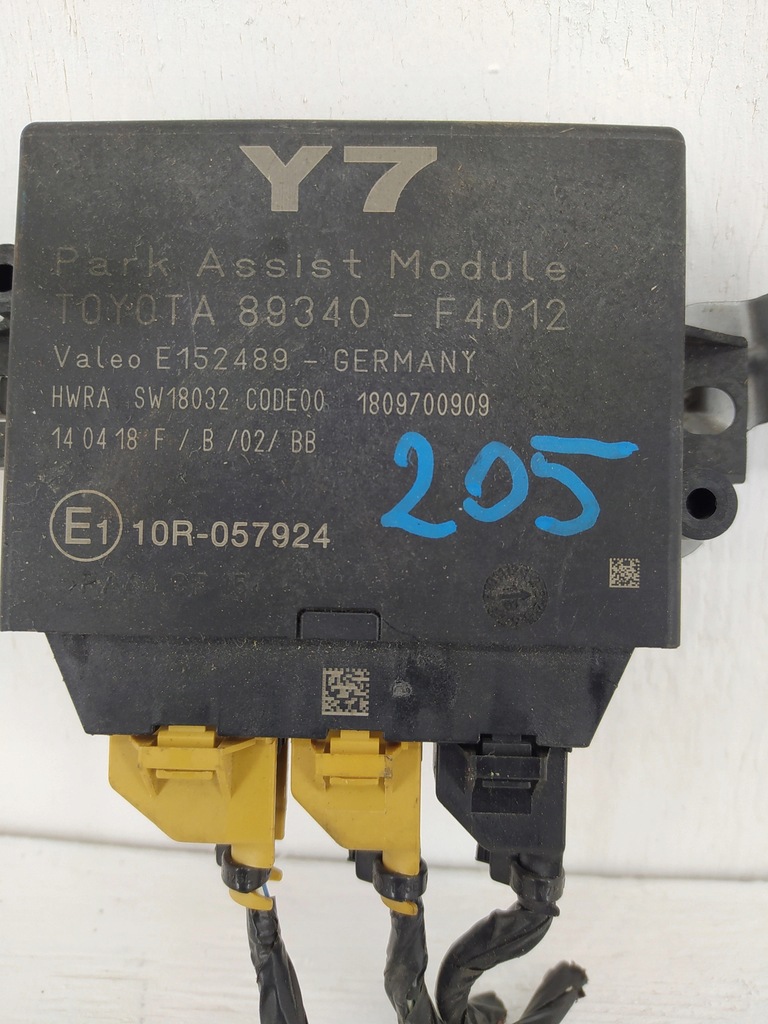 фото №2, Toyota chr ch-r модуль pdc 89340-f4012