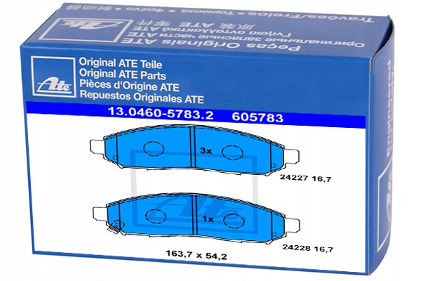 фото №1, Гальмівні колодки гальмівні ate do nissan nv200