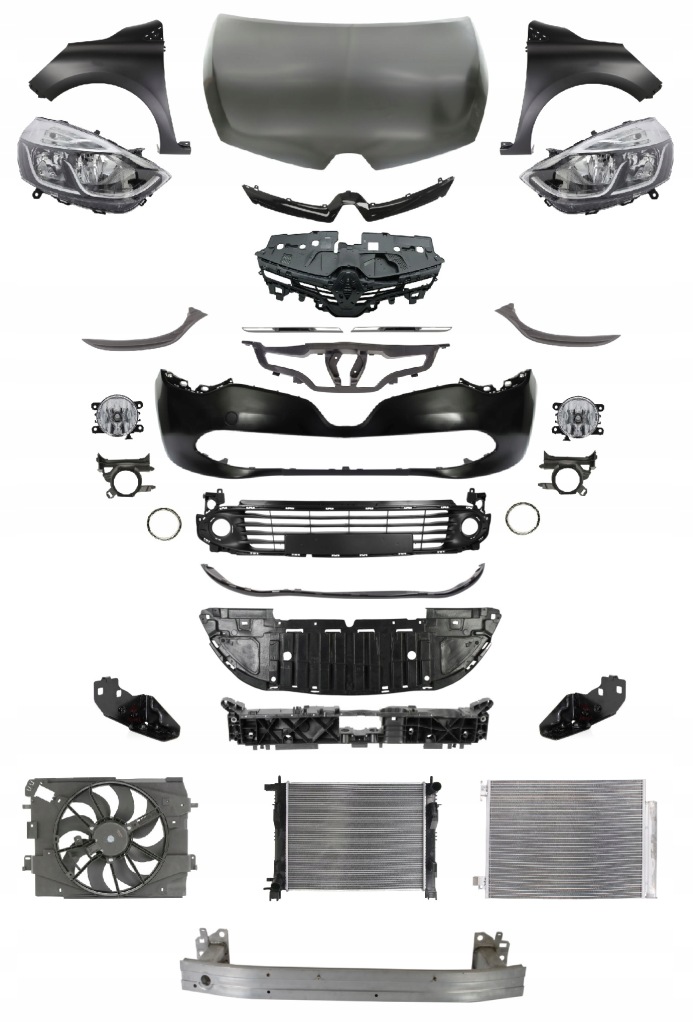 Купить Renault clio iv 12-16 перед бампер крыло капот ремень фара