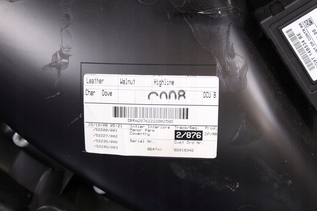 фото №8, Оббивка двері задня правий jaguar xf 08-11r sedan