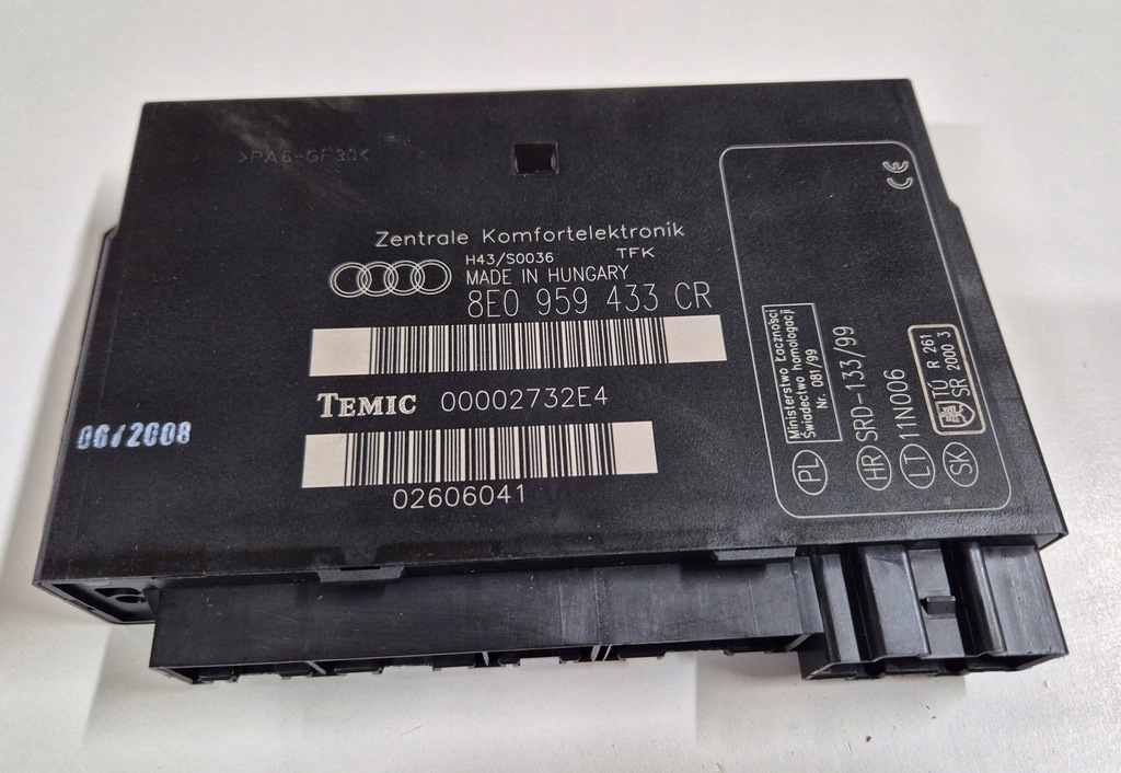 фото №1, Модуль комфорту audi a4 b7 8e0959433cr
