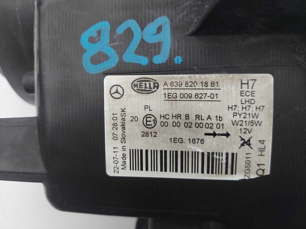 фото №9, Mercedes vito viano w639 lift лампа левая перед передняя обычная