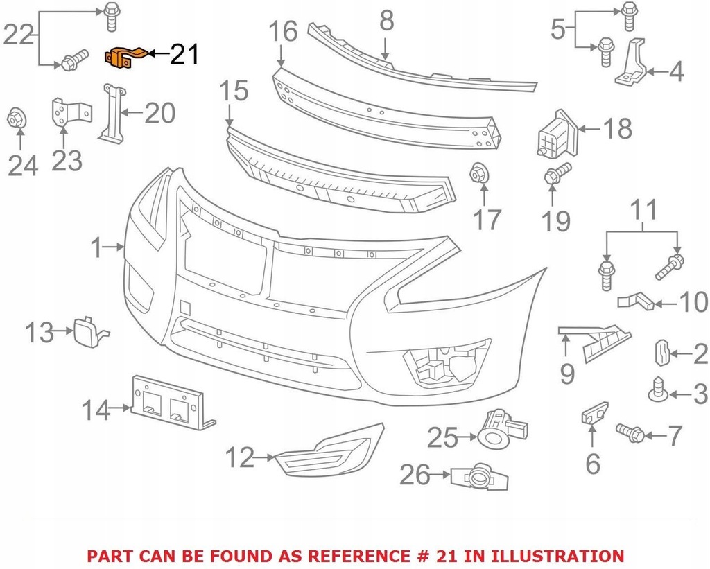 фото №7, Nissan altima 2013 2016 підпора передня листи бампера оригінальний