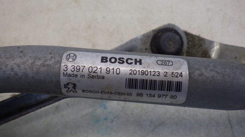 Механізм двірник перед європа peugeot 208 1 рестайлінг  9815497780 3397021910 Зі Шроту