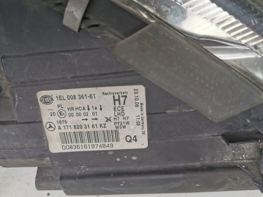 фото №10, Mercedes slk r171 w171 лампа ліва перед a1718203161 europa