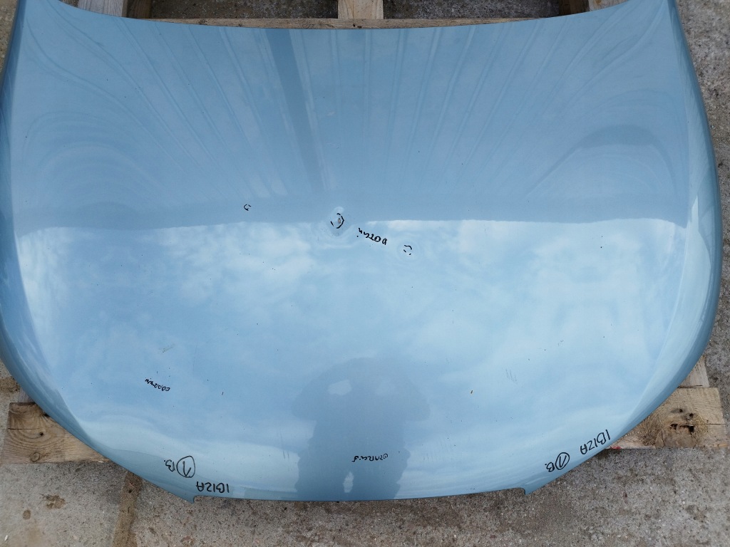 Капот крышка оригинал лак seat ibiza iv 6j цвет lw5t 2008-2012 в Украине