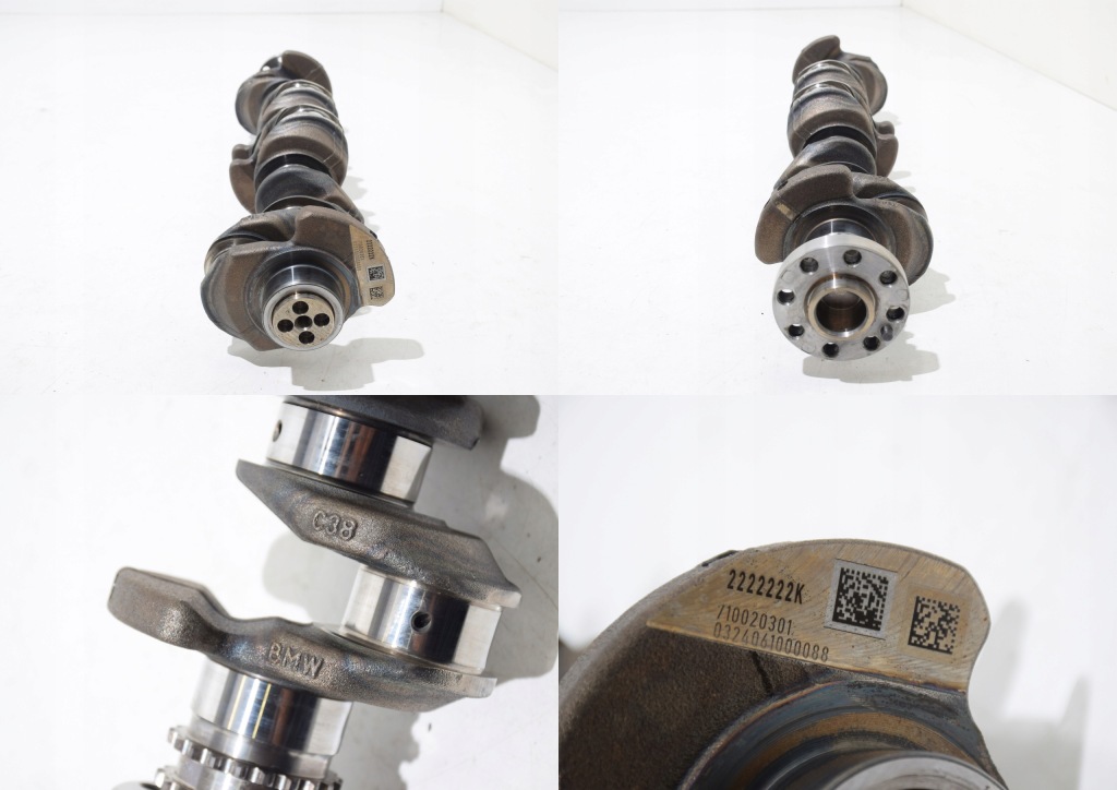 фото №11, Bmw g60 g61 g70 g05 g06 g07 b57d30b блок dół двигателя поршни wał коленчатый