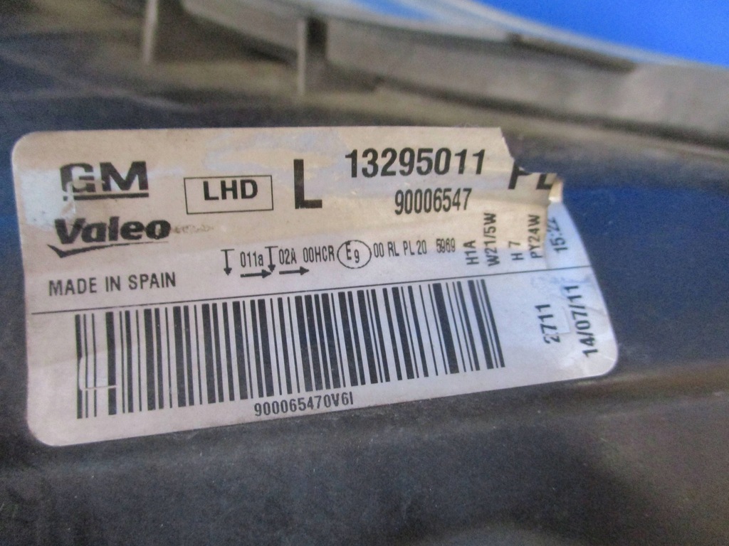 фото №9, Лампа перед передняя левая opel corsa d lift 13295011 europa