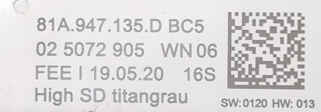 фото №12, Лампа потолочный led audi q3 83a q2 81a 81a947135d