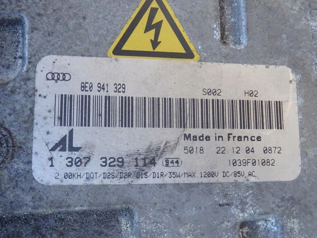 фото №12, Audi a4 b7 лампа права перед передня bixenon перетворювач 8e0941004ag