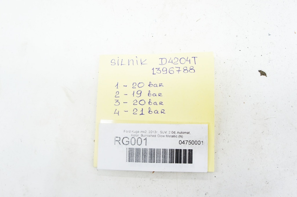 Rg001 ford kuga mk2 2 2.0d 140km двигун d4204t 1396788 23% vat Ціна