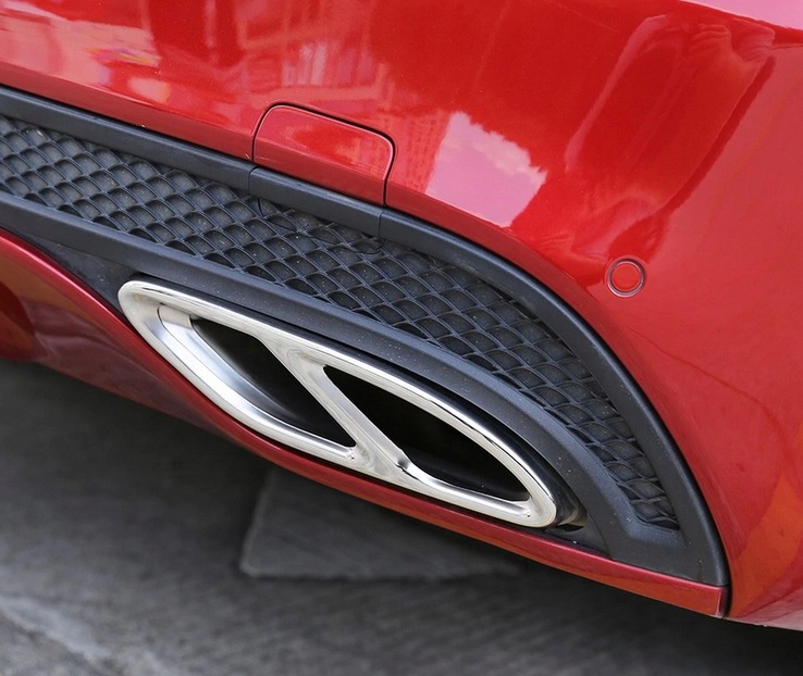 фото №1, Накладки наконечники глушника mercedes a w176 2016-17