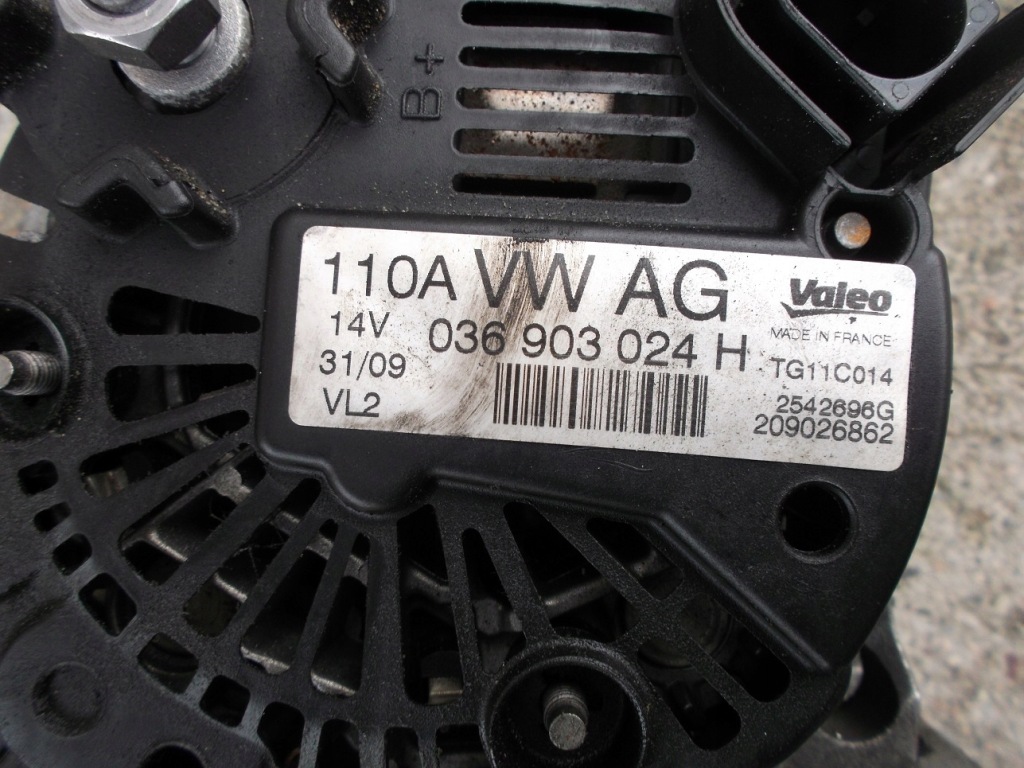 фото №3, Vw golf 6 генератор 036903024h valeo