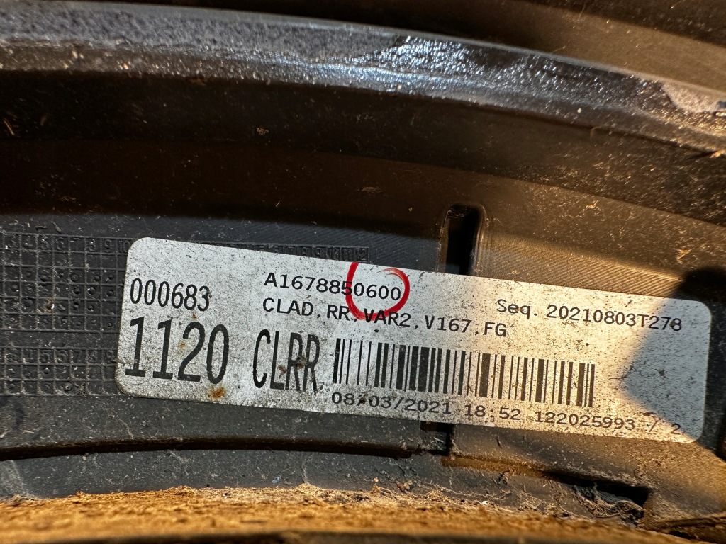 фото №11, Mercedes gle w167 молдинг na крыло правый задняя задняя правая a1678850600