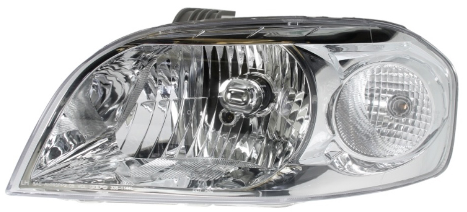 фото №1, Фара лампа перед chevrolet aveo kalos 2005- левый левая depo h4