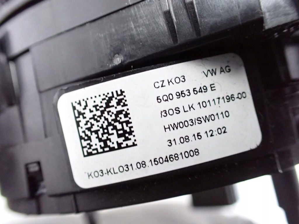 фото №10, Рычаг переключатель лента комбинированный 5q0953507gp octavia iii 5e rs vrs 15r