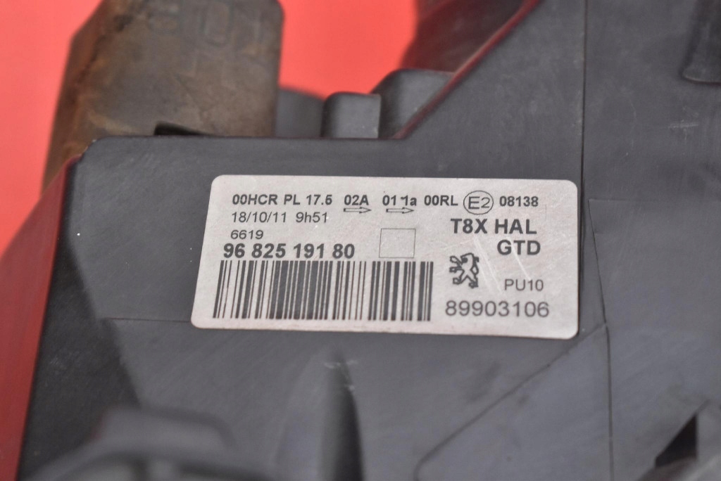 фото №8, Фара левый лампа перед eu 9682519180 89903106 peugeot 3008 1 i 10-13