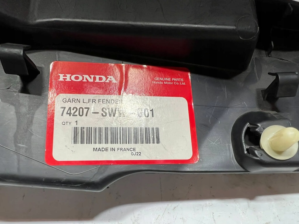 фото №8, Honda cr-v iii 06-09 левая защита кронштейн кронштейн крыла новый oem