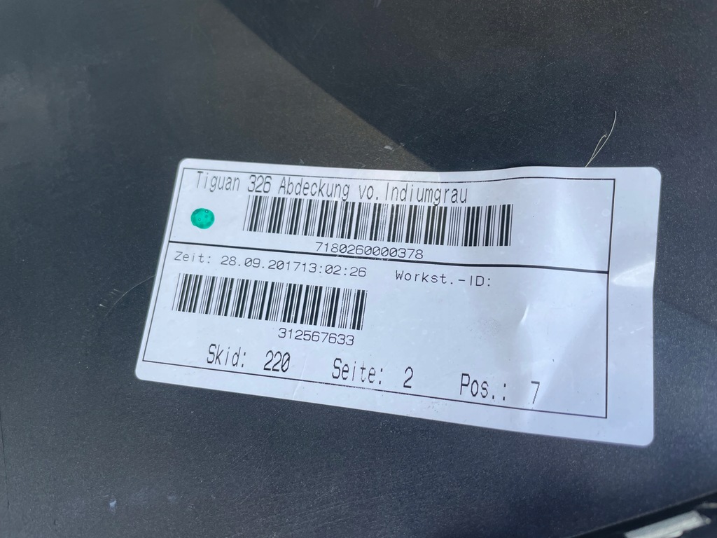 фото №12, Vw tiguan ii 2 16- бампер перед оригінал