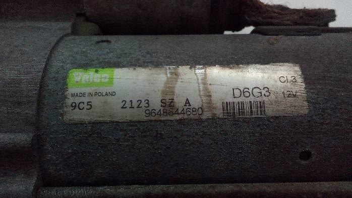 Стартер peugeot 307 1,4 b 9648644680 Недорого