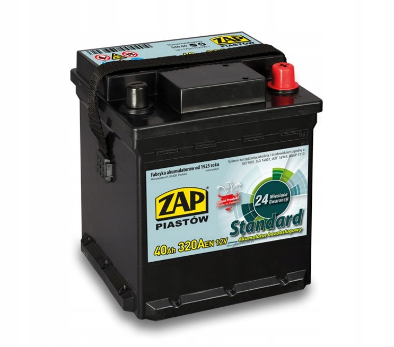 Купити Акумулятор zap стандарт 12v 40ah 320a p+ 54060