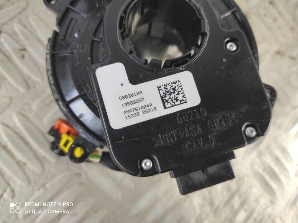 фото №6, Opel mokka a mokka x лента шлейф датчик kąta поворота рычаг gm 13589257