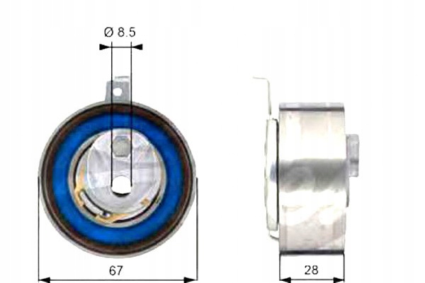 фото №2, Ролик натяжная ремень распределительного вала audi a4 a4 allroad