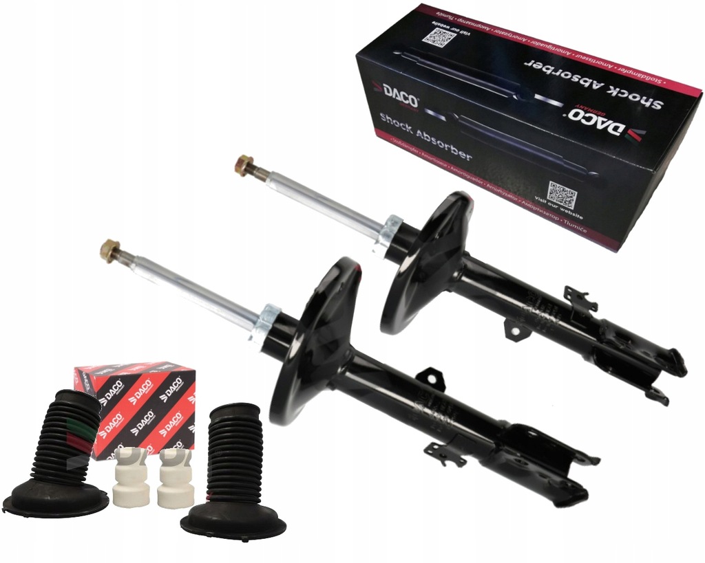 фото №1, Daco 2x амортизаторы + защита i отбойники toyota rav4 rav-4 ii 2000-2005 перед
