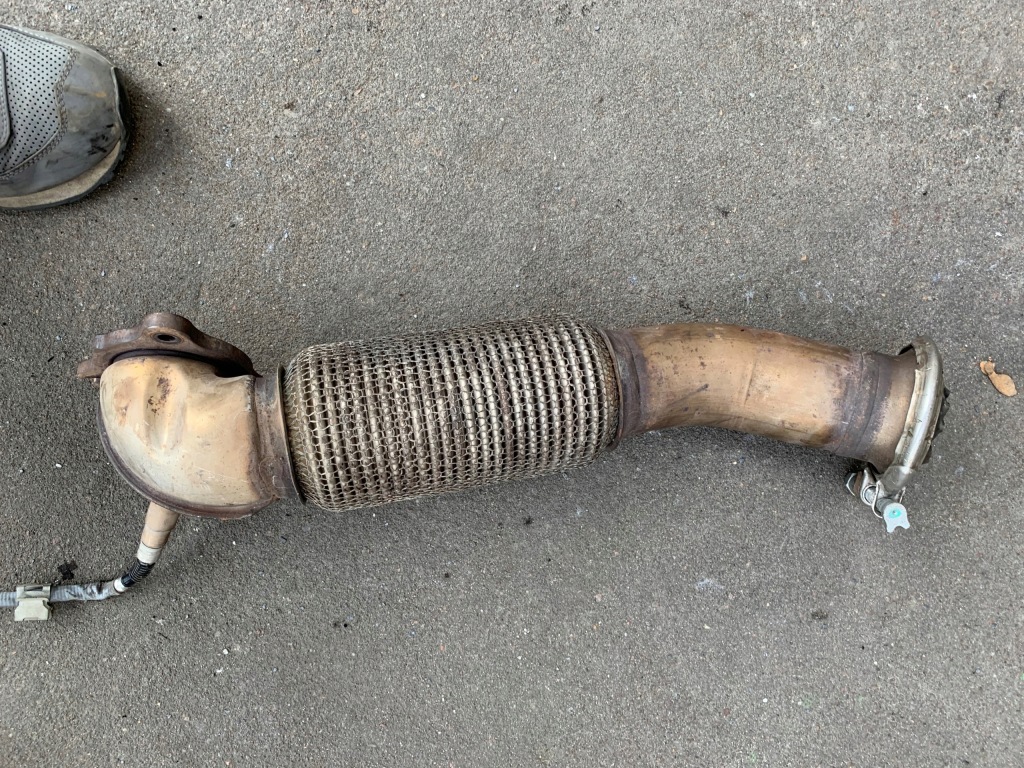 фото №1, Mercedes a klasa w176 труба вихлопна сітка з'єднувач гнучкий вихлоп