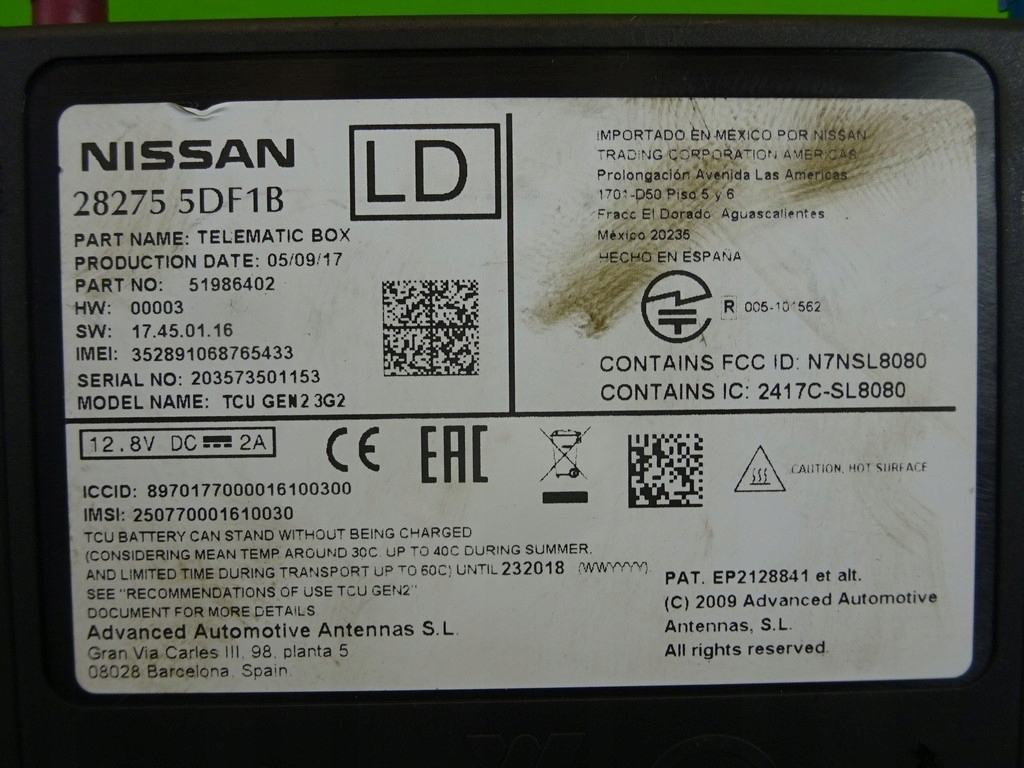 фото №7, Модуль блок управления infiniti q30 qx30 telematic box