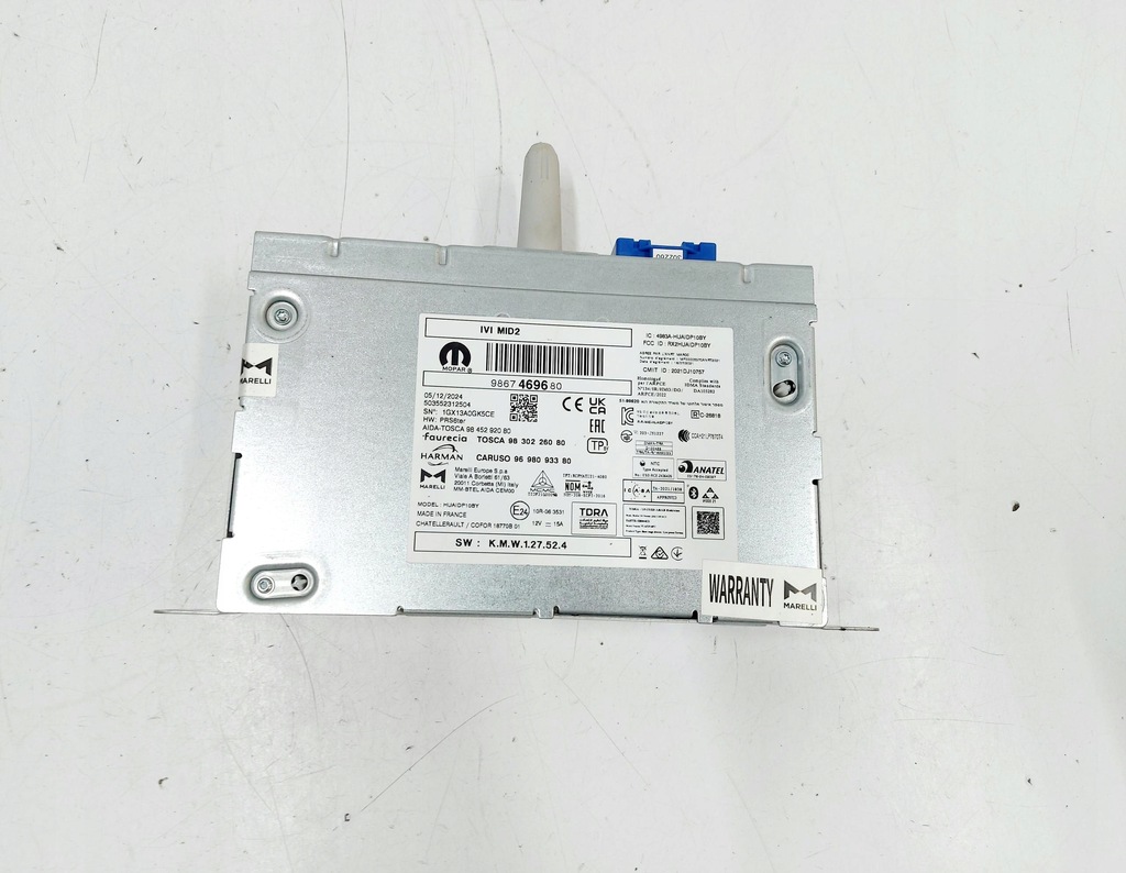 фото №1, Peugeot rifter 24r. partner iv combo e proace радио считыватель модуль навигации