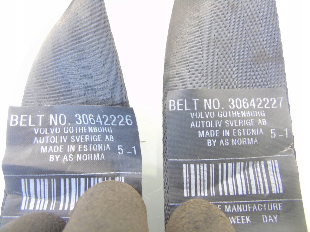 фото №5, Pas безопасности ремни задняя l+p volvo c30 30642226 30642227